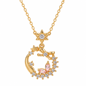 Celestial Moon & Star Necklace